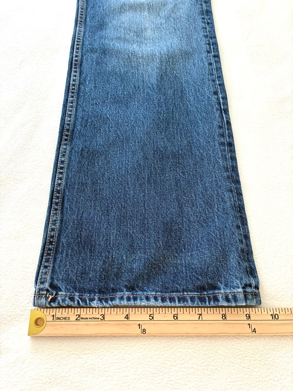 ZARA Wide Leg Jeans Size 6 High Rise 29/33 Medium Wash 100% Cotton Relaxed Denim - Picture 12 of 15